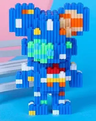 Pink Micro-Particle Building Blocks for Kids
