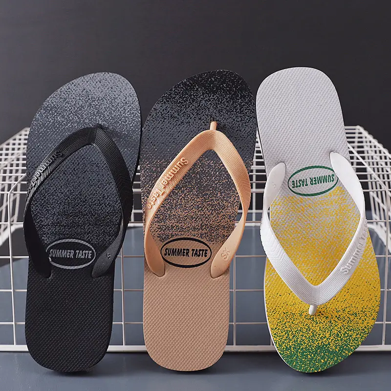Men's Glitter Flip Flops Summer Non-Slip Beach Wear