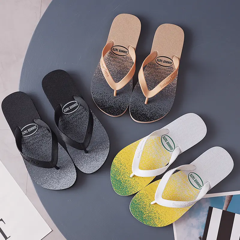 Men's Glitter Flip Flops Summer Non-Slip Beach Wear