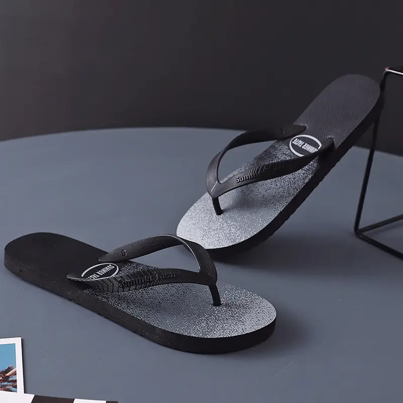 Men's Glitter Flip Flops Summer Non-Slip Beach Wear