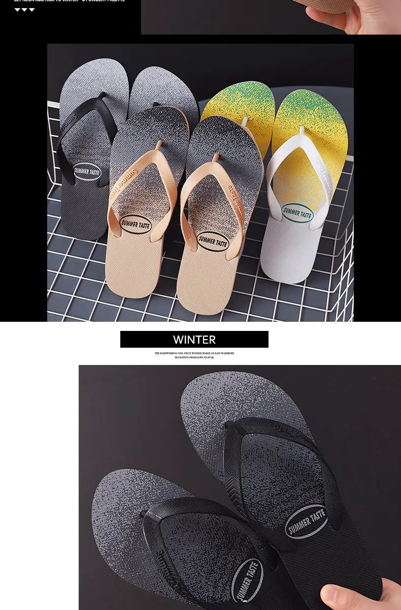 Men's Glitter Flip Flops Summer Non-Slip Beach Wear — feature 11