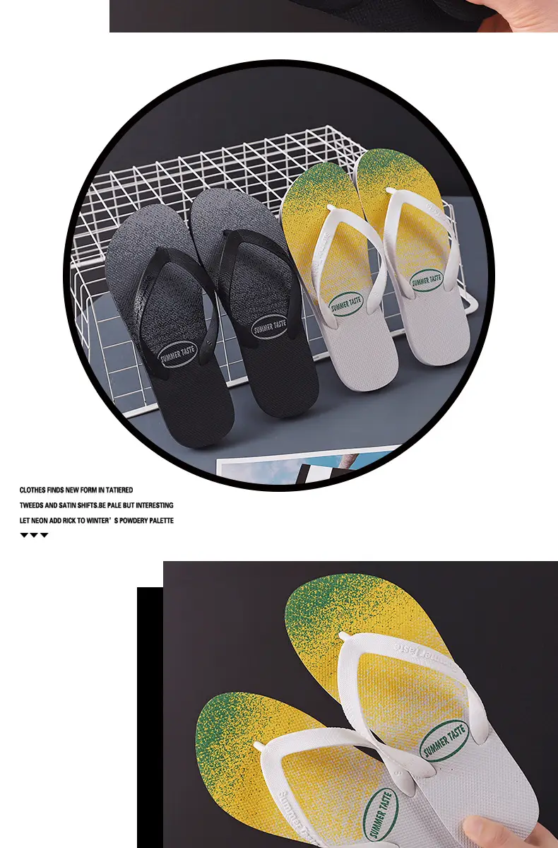 Men's Glitter Flip Flops Summer Non-Slip Beach Wear — feature 12