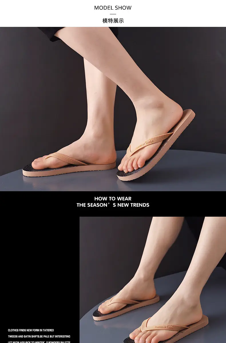 Men's Glitter Flip Flops Summer Non-Slip Beach Wear — feature 16