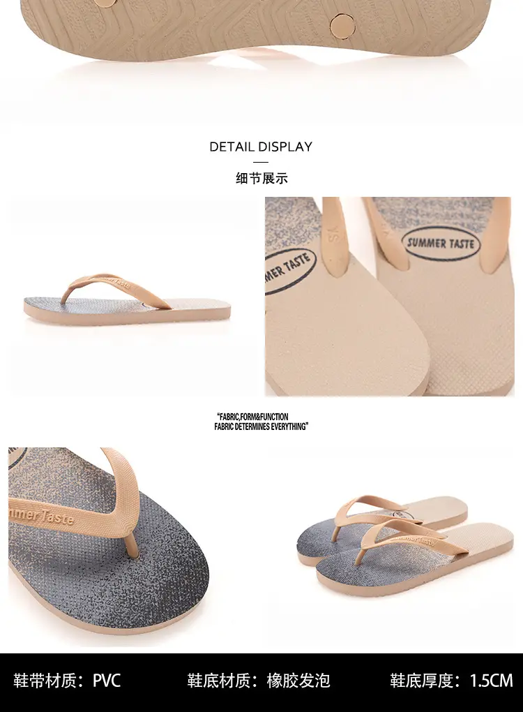 Men's Glitter Flip Flops Summer Non-Slip Beach Wear — feature 9