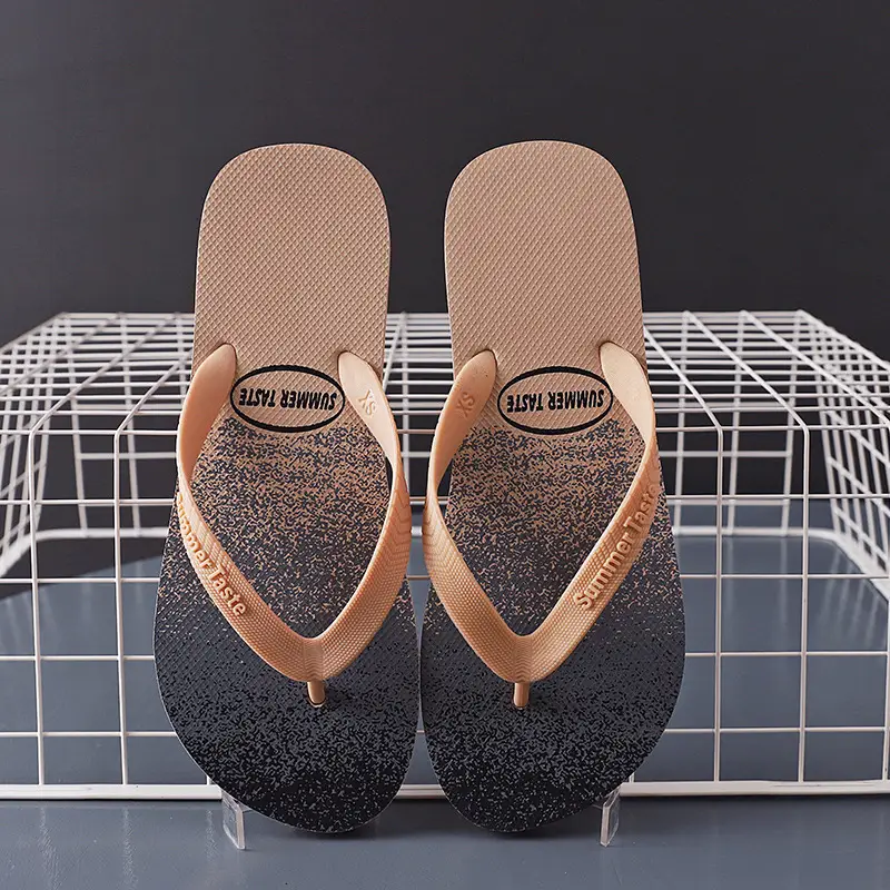 Men's Glitter Flip Flops Summer Non-Slip Beach Wear
