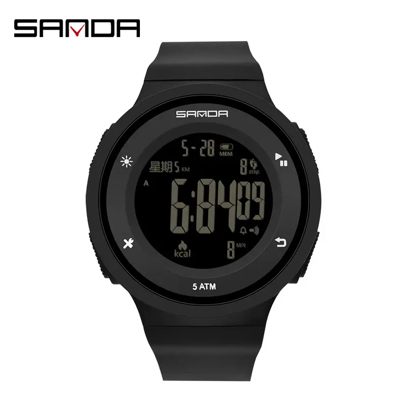 Sanda Multifunctional Digital Watch for Men Women