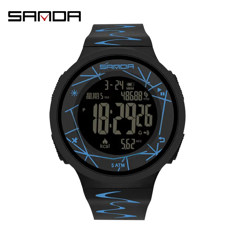 Sanda Multifunctional Digital Watch for Men Women