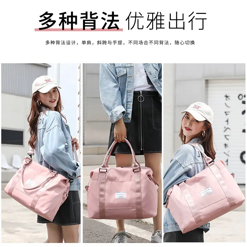 Women's Pink Waterproof Shoulder Bag with Adjustable Strap - Image 7