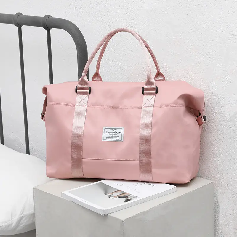 Women's Pink Waterproof Shoulder Bag with Adjustable Strap - Image 4
