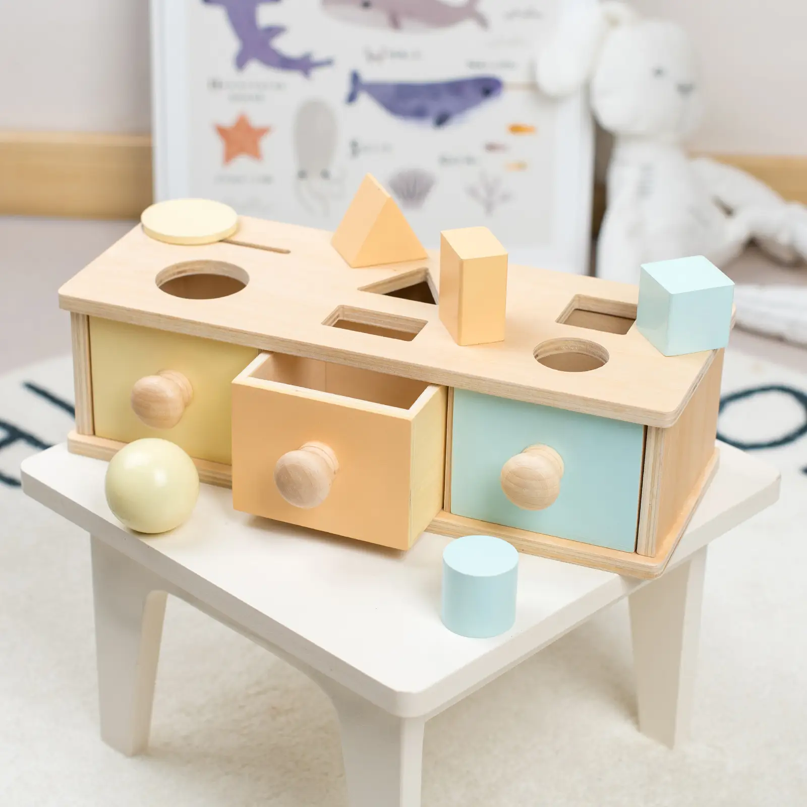 Three-Column Geometry Board for Kids 0-3 Years - Image 25