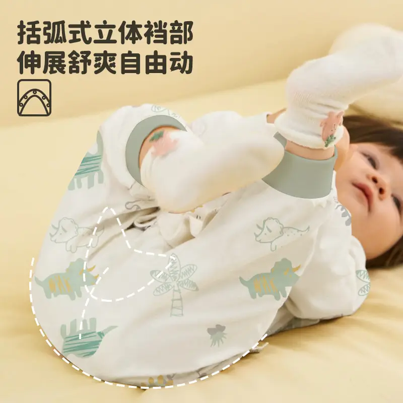 Wuawua Spring Baby Cotton Jumpsuit Pajamas - Image 5