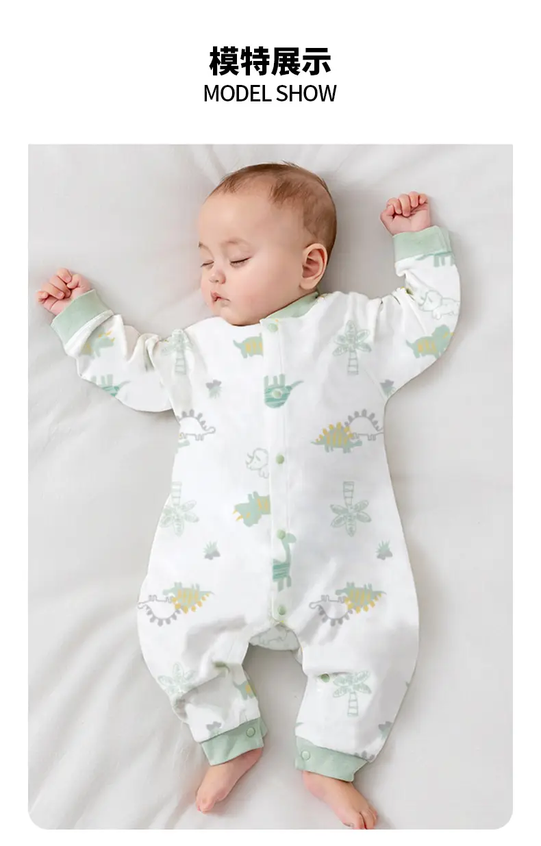 Wuawua Spring Baby Cotton Jumpsuit Pajamas — feature 4