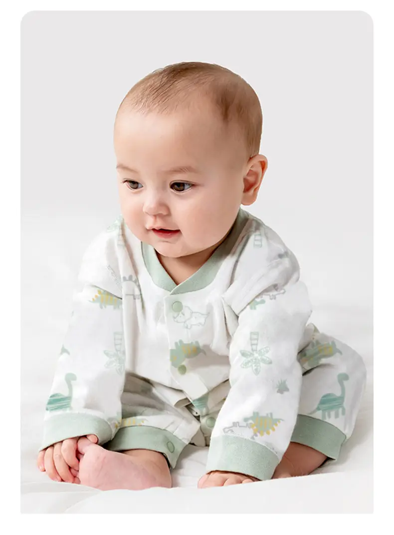 Wuawua Spring Baby Cotton Jumpsuit Pajamas — feature 5