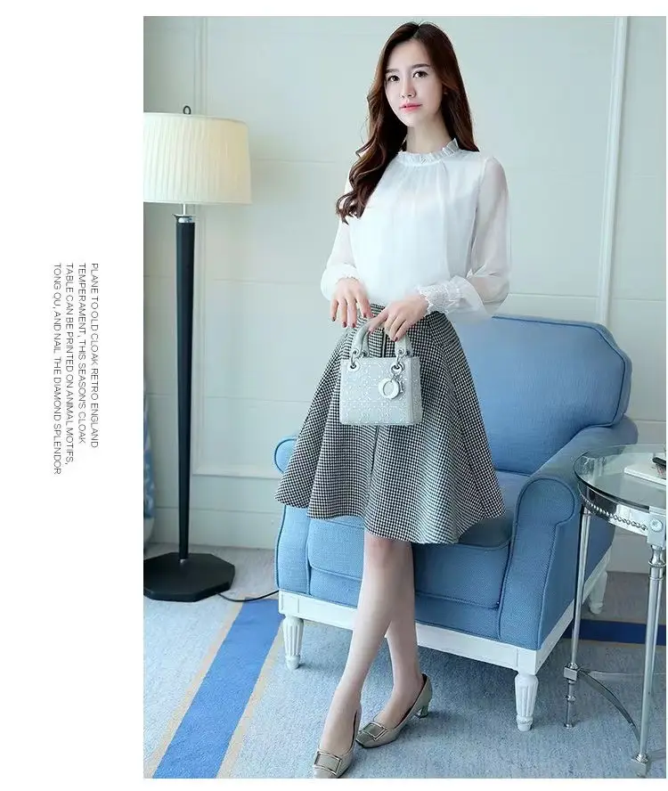 Women's White Chiffon High Neck Top Spring Fall 2025 — feature 23