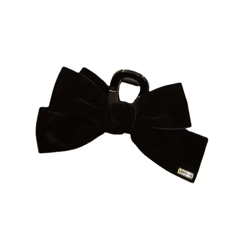 Red Velvet Bow Hairpin for Women Spring Summer 2023 - Image 7