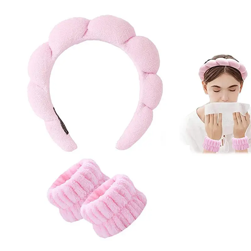 Pink Twist Hairband Set for Women Washable Plush Hair Accessories - Image 26