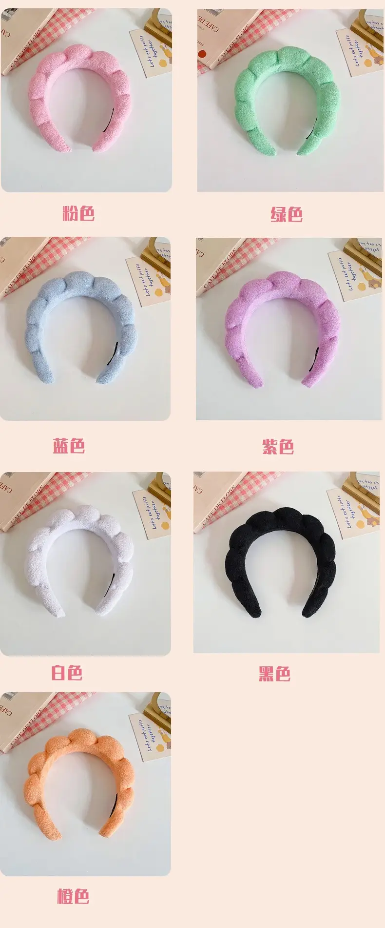 Pink Twist Hairband Set for Women Washable Plush Hair Accessories — feature 10