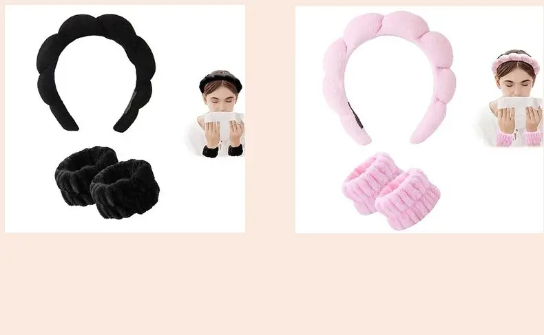 Pink Twist Hairband Set for Women Washable Plush Hair Accessories — feature 12