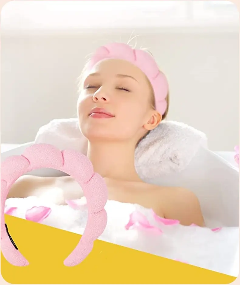 Pink Twist Hairband Set for Women Washable Plush Hair Accessories — feature 14