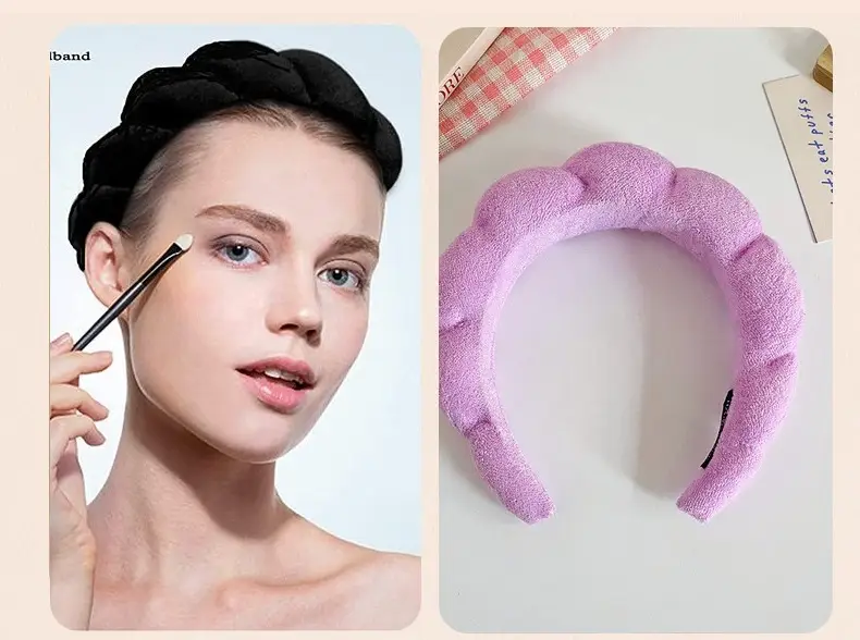 Pink Twist Hairband Set for Women Washable Plush Hair Accessories — feature 15