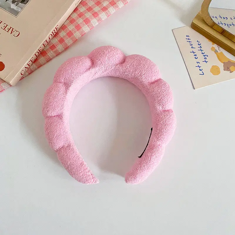 Pink Twist Hairband Set for Women Washable Plush Hair Accessories - Image 5