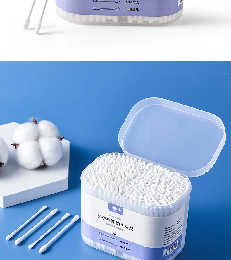 Double Head Cotton Swabs 450 Family Baby Ear Cleaning — feature 15