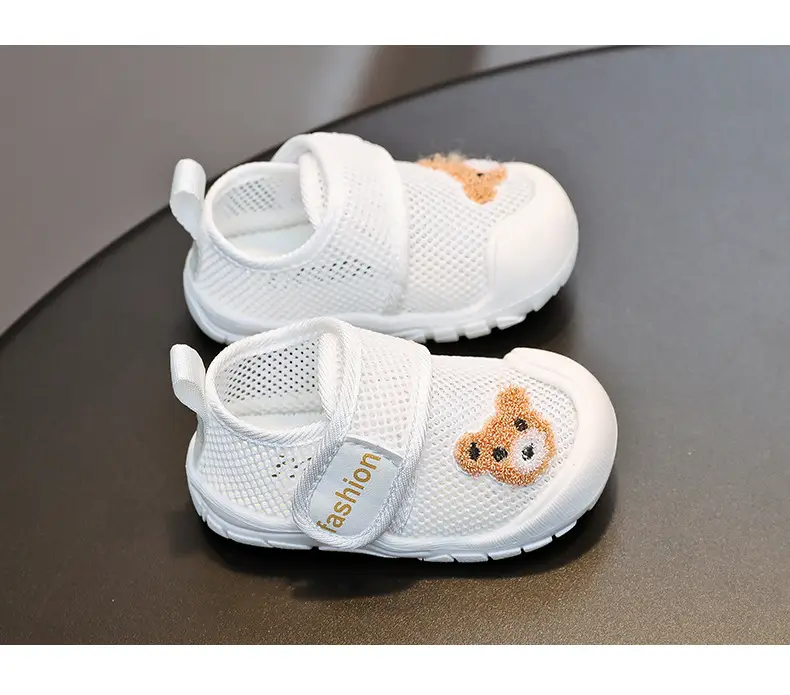 Bear Sports soft bottom single mesh breathable summer 1-2 years old boys and girls toddler shoes soft bottom baby indoor mesh shoes — feature 11