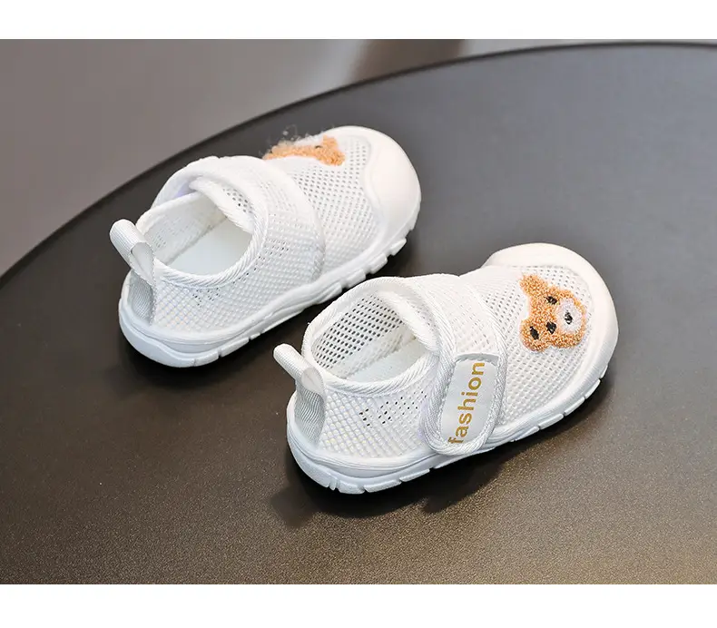 Bear Sports soft bottom single mesh breathable summer 1-2 years old boys and girls toddler shoes soft bottom baby indoor mesh shoes — feature 12