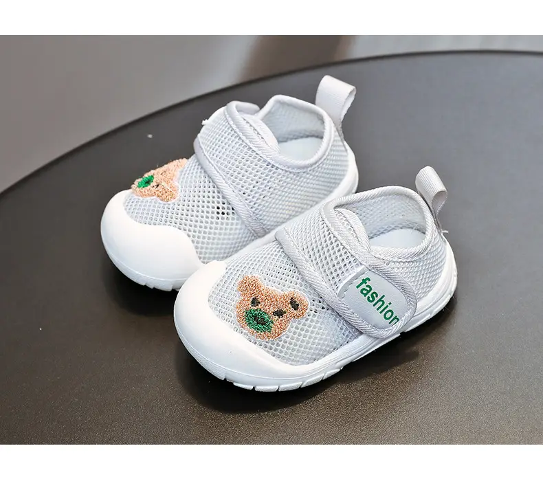 Bear Sports soft bottom single mesh breathable summer 1-2 years old boys and girls toddler shoes soft bottom baby indoor mesh shoes — feature 17