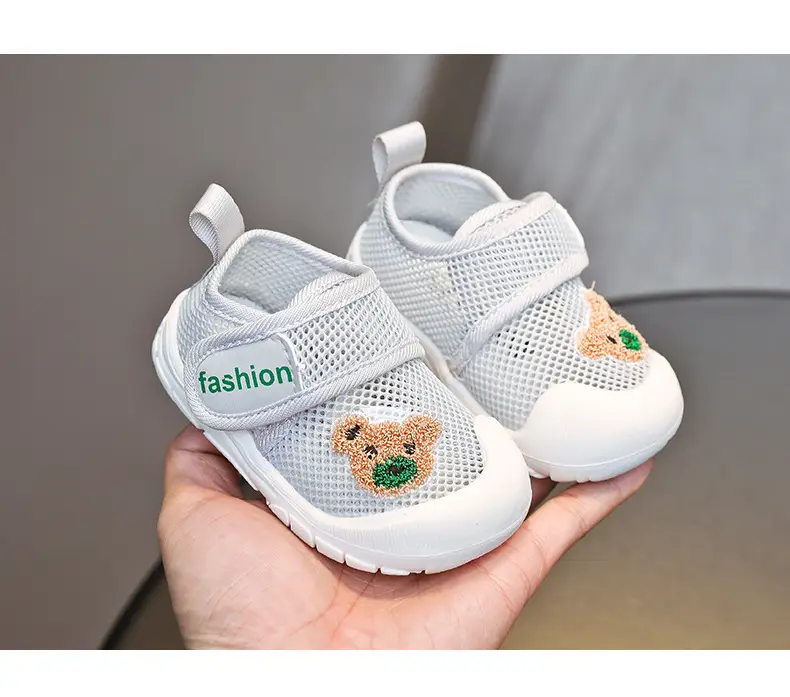 Bear Sports soft bottom single mesh breathable summer 1-2 years old boys and girls toddler shoes soft bottom baby indoor mesh shoes — feature 20