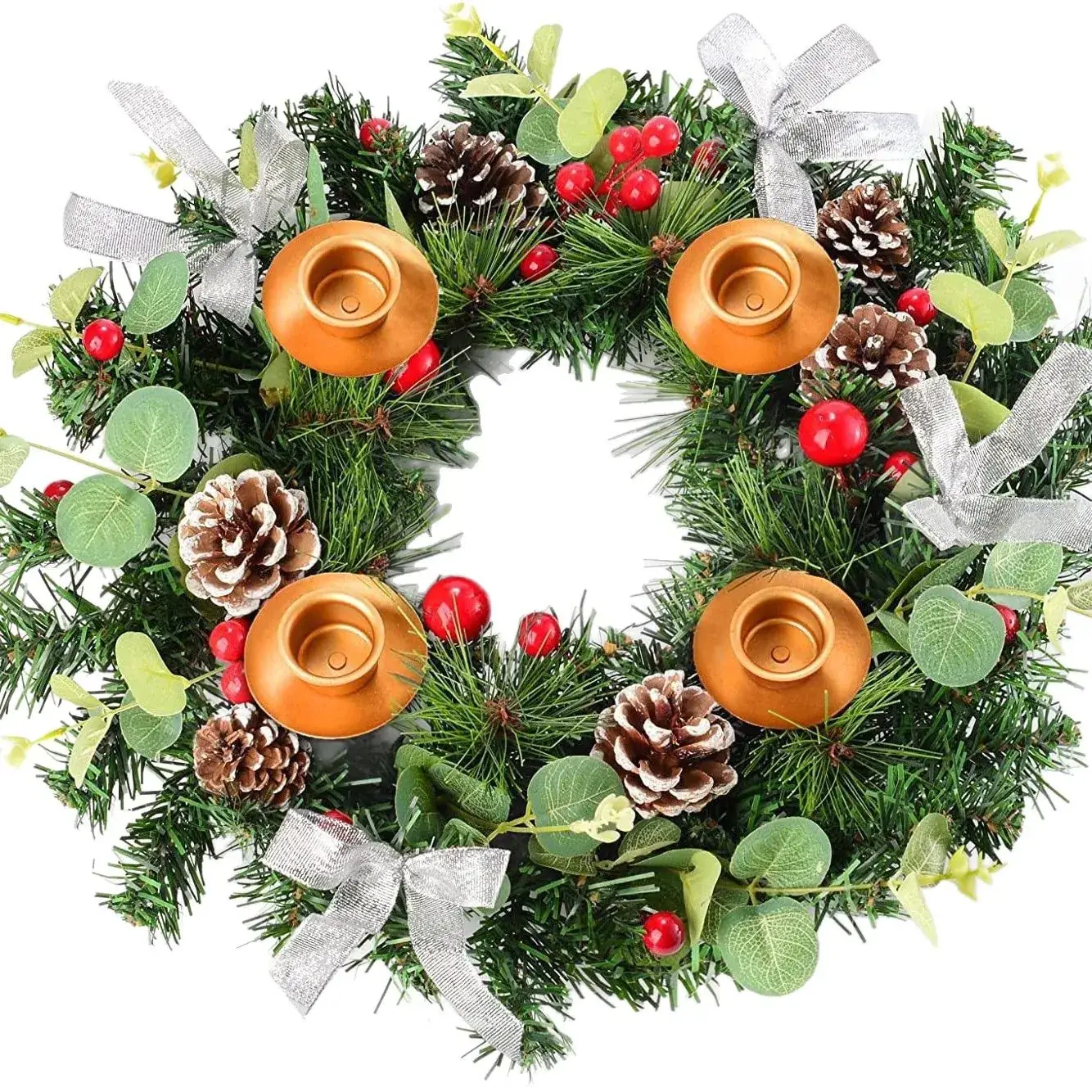Christmas Ribbon Wreath for Home Decoration - Image 18