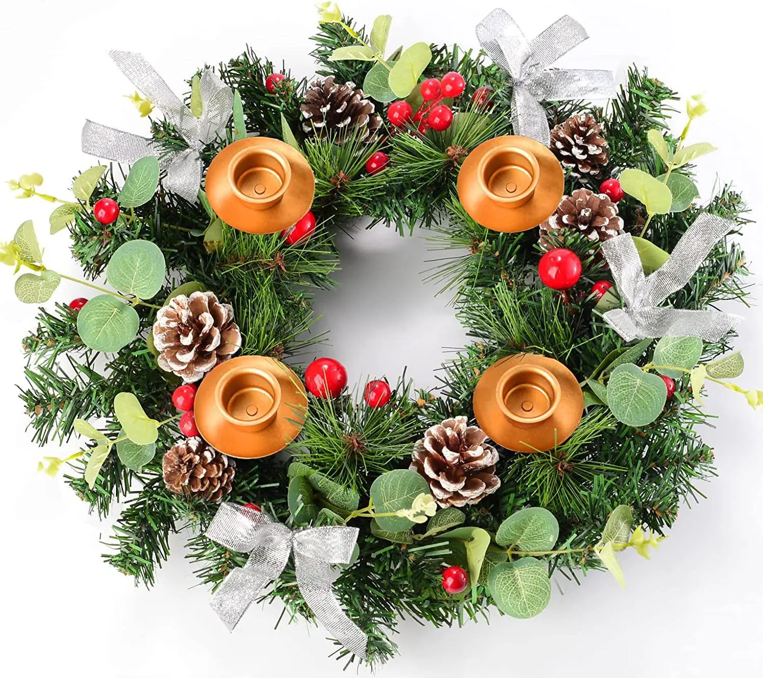 Christmas Ribbon Wreath for Home Decoration — feature 5
