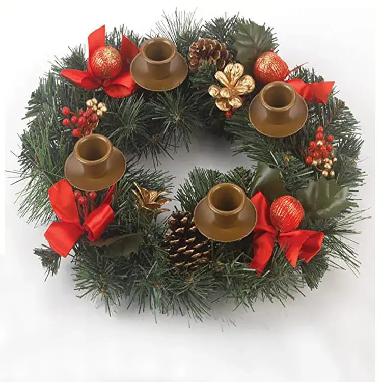 Christmas Ribbon Wreath for Home Decoration - Image 5
