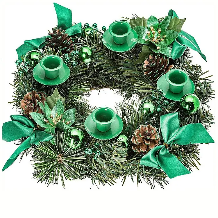 Christmas Ribbon Wreath for Home Decoration - Image 6