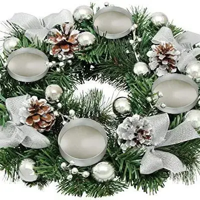 Christmas Ribbon Wreath for Home Decoration - Image 8