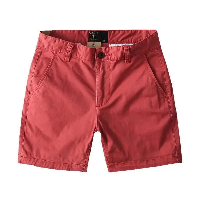 Men Cotton Shorts Green 2023 Summer Casual