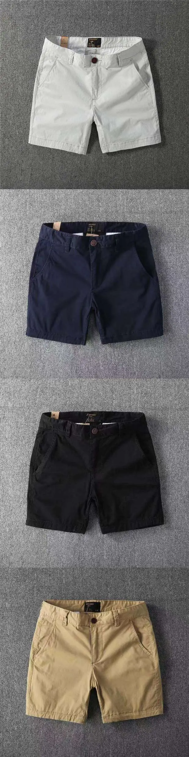 Men Cotton Shorts Green 2023 Summer Casual — feature 1