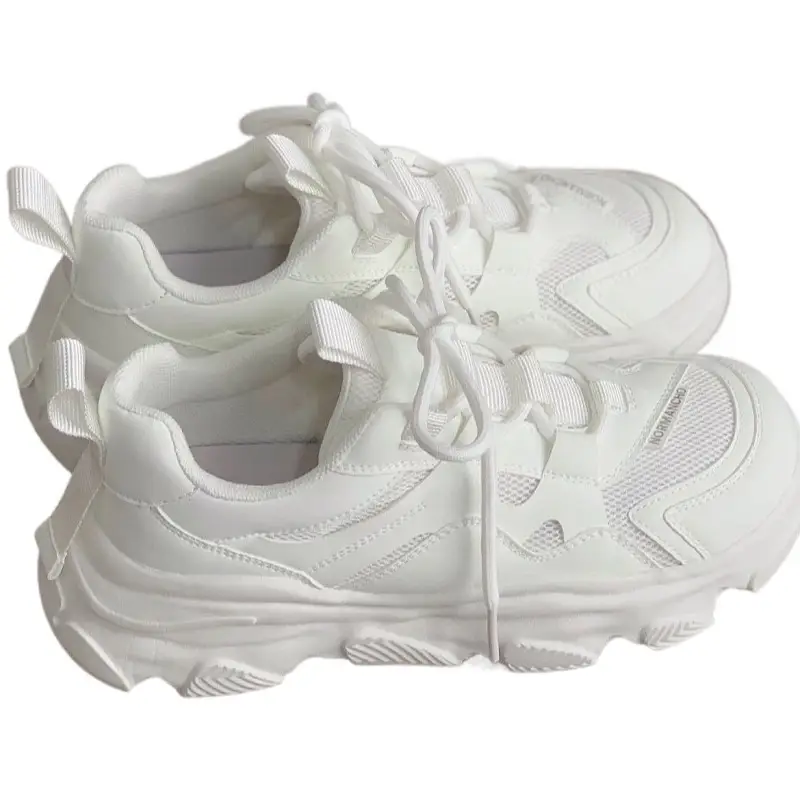 White Thick Casual Shoes for Women 2023 - Image 7