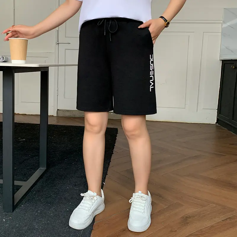 2025 Women Black Slimming Plus Shorts with Elastic Lace - Image 4