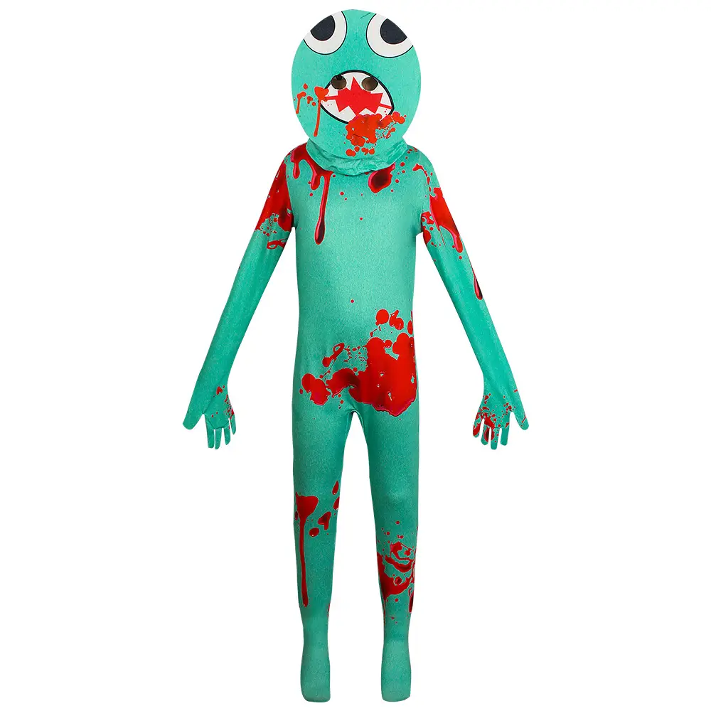 Halloween Rainbow Monster Jumpsuit Costume for Kids