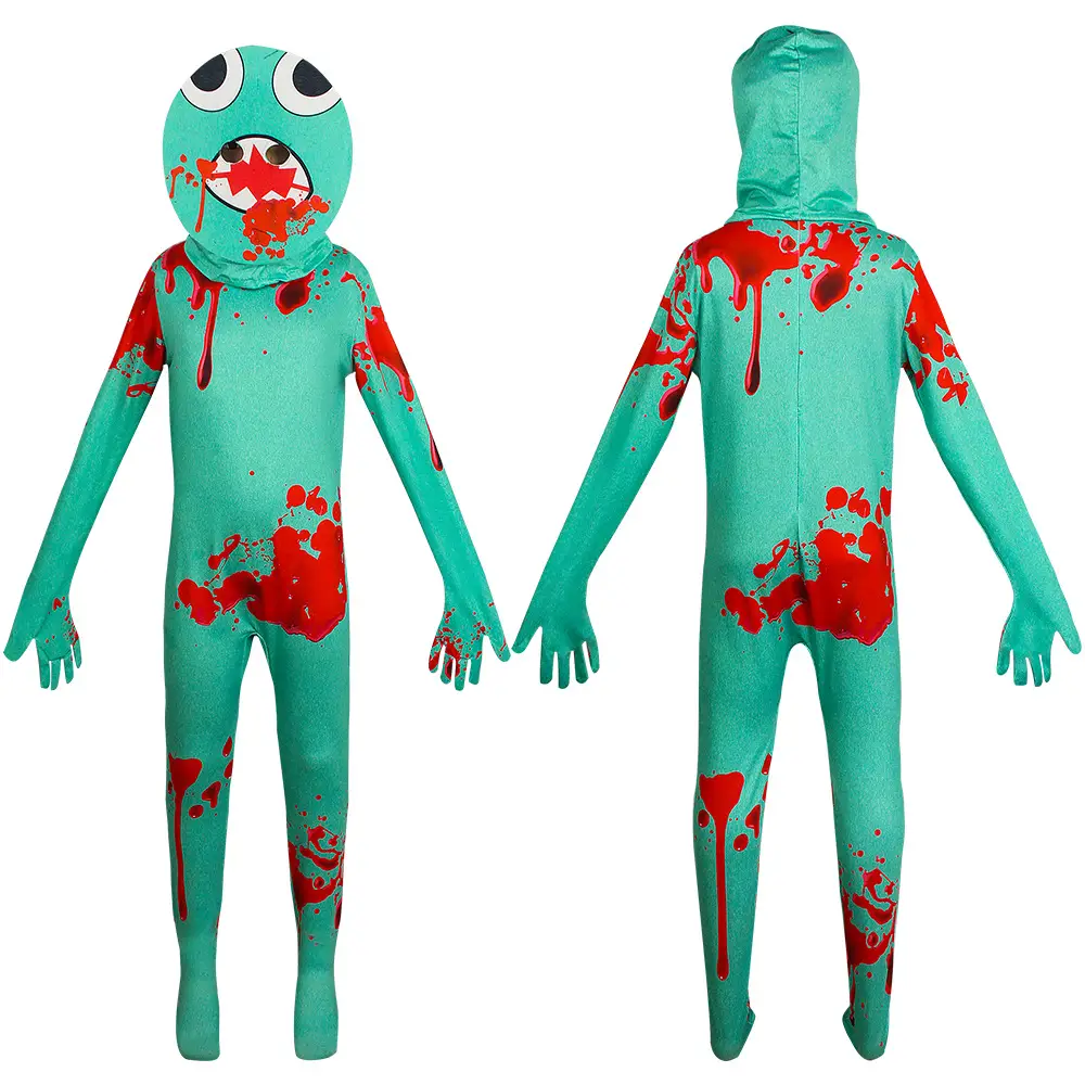 Halloween Rainbow Monster Jumpsuit Costume for Kids