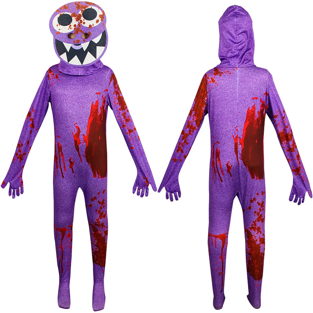 Halloween Rainbow Monster Jumpsuit Costume for Kids
