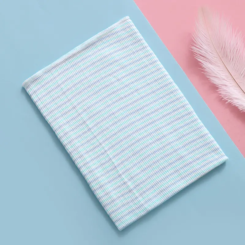 Cotton Striped Baby Belly Protector White Pink - Image 13