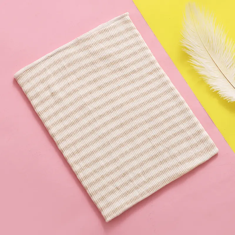 Cotton Striped Baby Belly Protector White Pink - Image 14