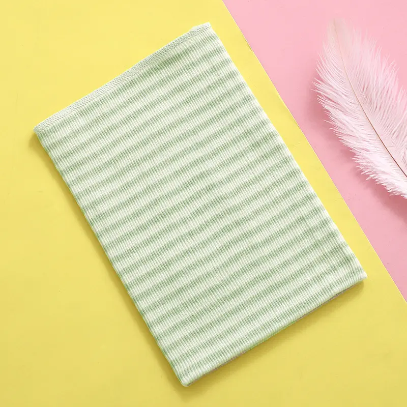 Cotton Striped Baby Belly Protector White Pink - Image 2
