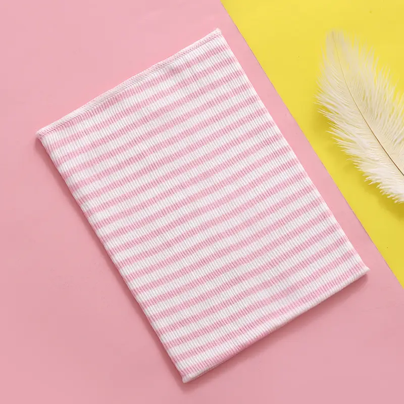 Cotton Striped Baby Belly Protector White Pink - Image 23