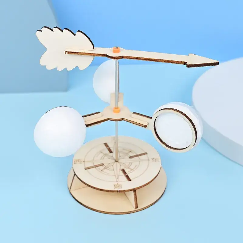 Wooden Wind Vane for Kids Science Experiment - Image 2