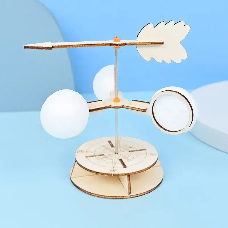Wooden Wind Vane for Kids Science Experiment - Image 3
