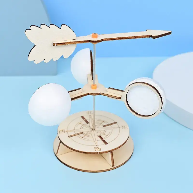 Wooden Wind Vane for Kids Science Experiment - Image 4