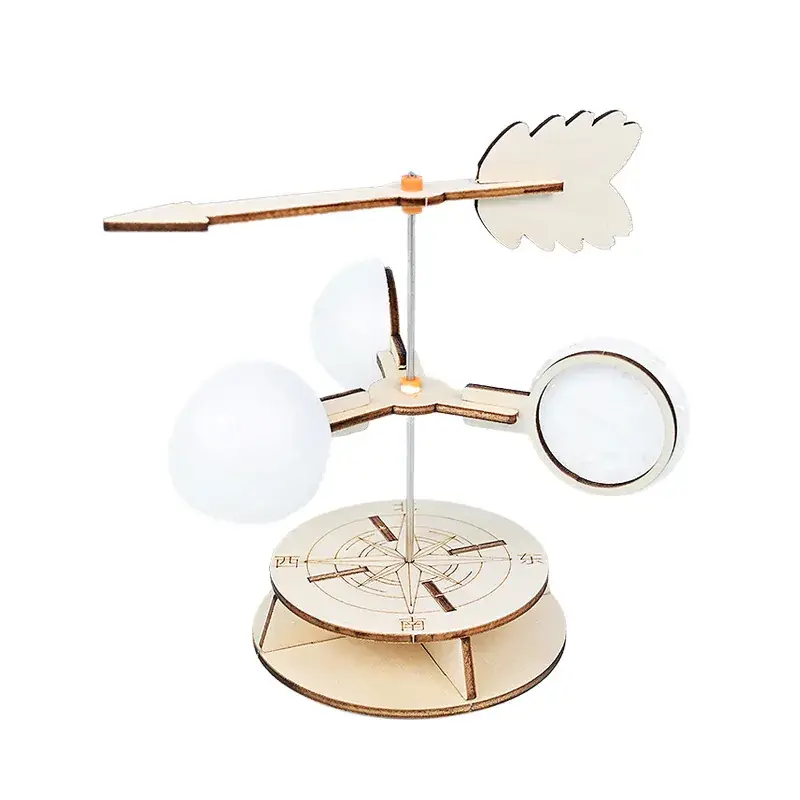 Wooden Wind Vane for Kids Science Experiment - Image 5